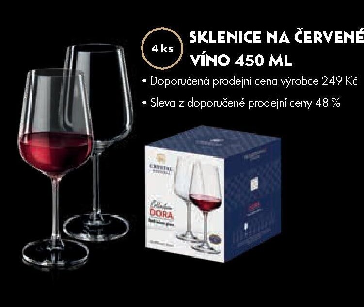 Sklenice na červené víno 450 ml