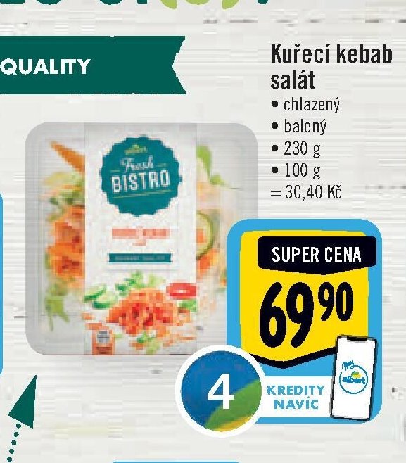 Kuřecí kebab salát