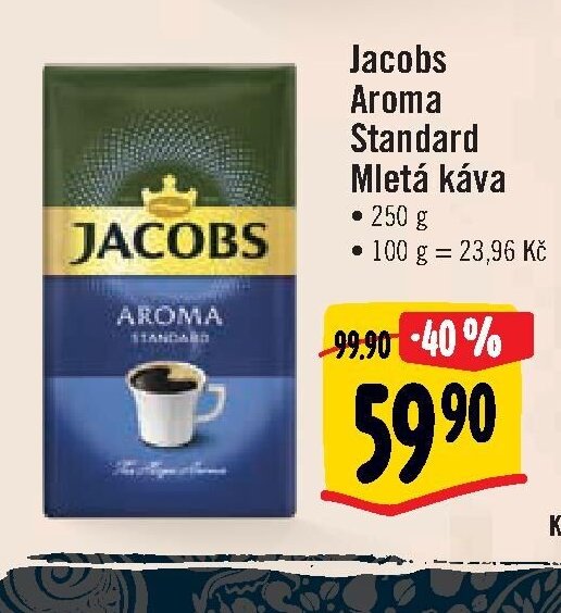 Jacobs Aroma Standard Mletá káva