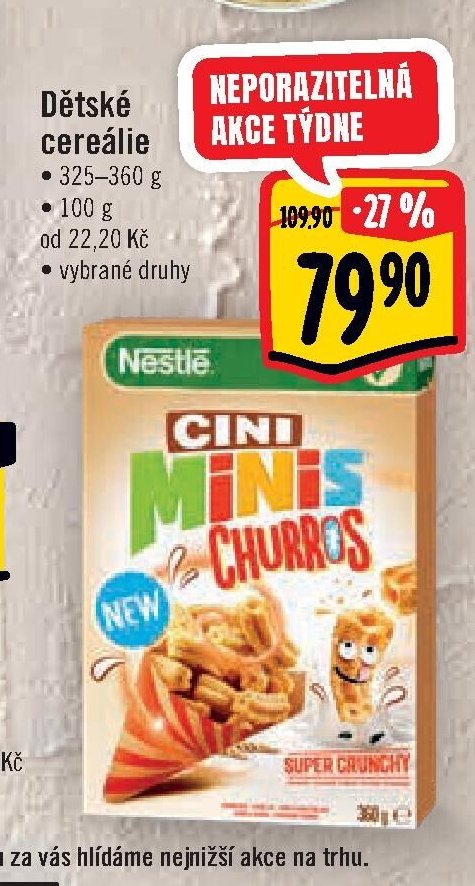 Dětské cereálie Nestlé Cini Minis