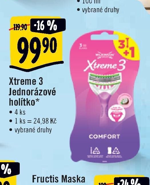 Xtreme 3 Jednorázové holítko