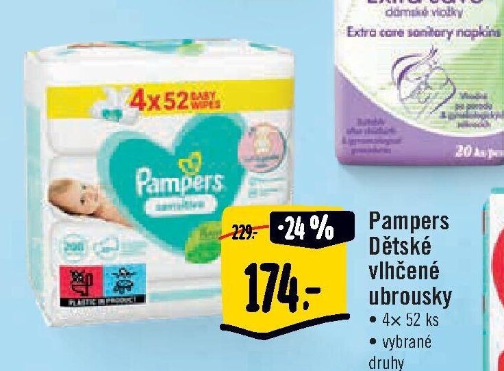 Pampers Dětské vlhčené ubrousky