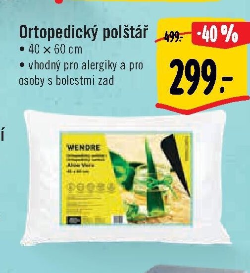 Ortopedický polštář