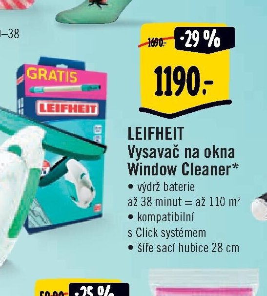 LEIFHEIT Vysavač na okna Window Cleaner