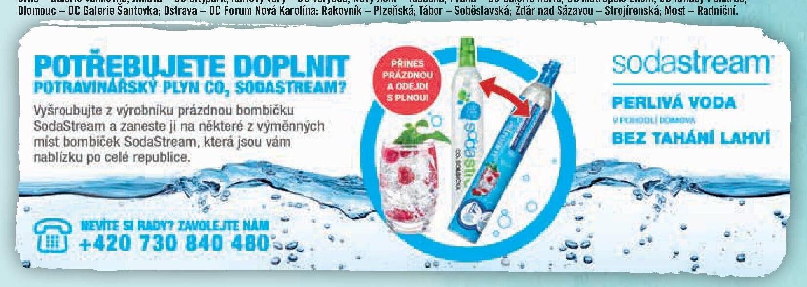 SodaStream výměna bombiček