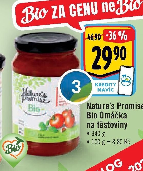 Nature's Promise Bio Omáčka na těstoviny