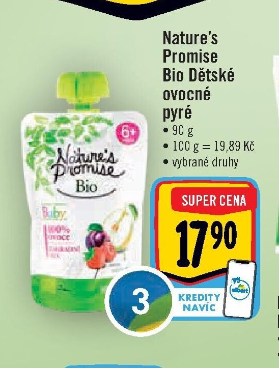 Nature's Promise Bio Dětské ovocné pyré