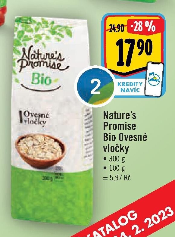 Nature's Promise Bio Ovesné vločky