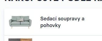 Sedací soupravy a pohovky