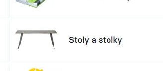 Stoly a stolky