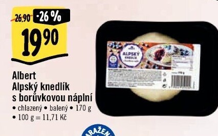 Alpský knedlík kynutý s náplní Albert