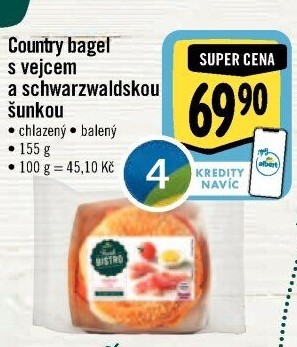 Bagel obložený Albert Fresh Bistro