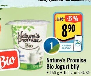 Bílý jogurt Bio Nature'