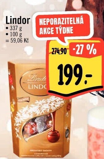 Bonboniéra Pralinky Lindor Lindt
