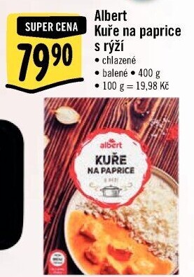 Kuře na paprice Albert