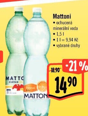 Ochucená voda Mattoni