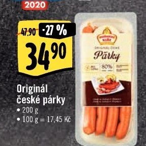 Párky české originál Vodňanské kuře