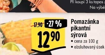 Pikantní sýrová pomazánka