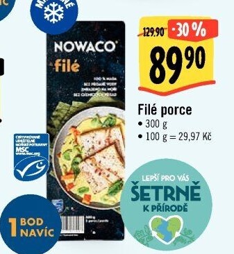 Rybí filé mražené Nowaco