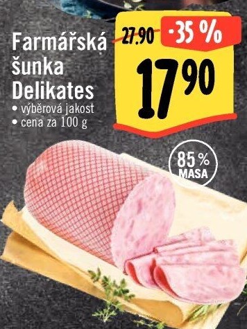 Šunka farmářská delikates výběrová