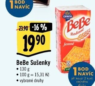 Sušenky Rodinné BeBe Opavia