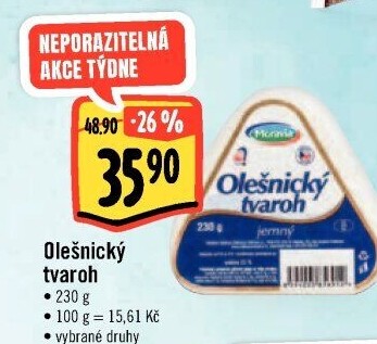 Tvaroh Olešnický Moravia