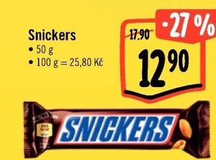 Tyčinka Snickers