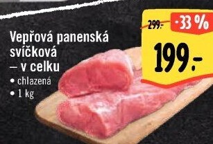 Vepřová panenská svíčková