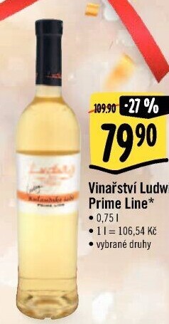 Vína Prime Line Vinařství Ludwig