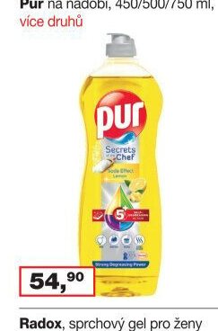 Pur na nádobí, 450/500/750 ml