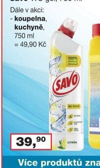 Savo WC gel, 750 ml