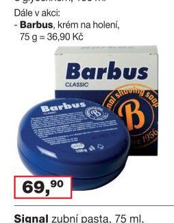 Barbus mýdlo na holení s glycerinem, 150 ml