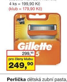 Gillette Fusion náhradní hlavice, 4 ks