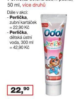 Perlička dětská zubní pasta, 50 ml