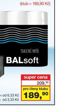 BALSOFT 2vrstvý toaletní papír