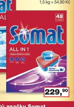 Somat tablety do myčky All in 1, 48 ks