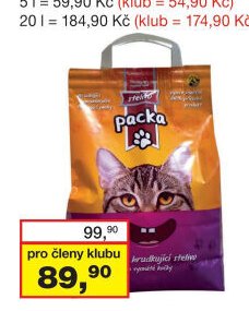 PACKA hrudkující stelivo, 10 l
