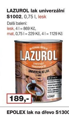 LAZUROL lak univerzální S1002