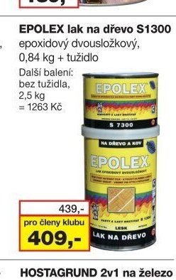 EPOLEX lak na dřevo S1300
