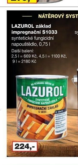 LAZUROL základ impregnační S1033