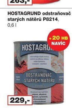 HOSTAGRUND odstraňovač starých nátěrů P8214