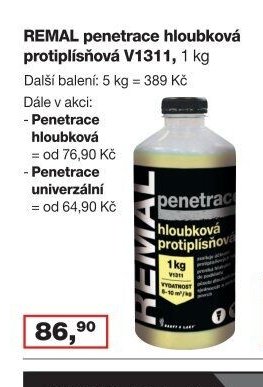 REMAL penetrace hloubková protiplísňová V1311