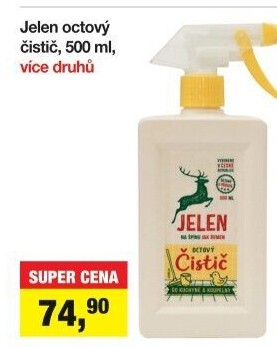 Čistič octový Jelen