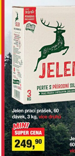 Prací prášek mýdlový Jelen