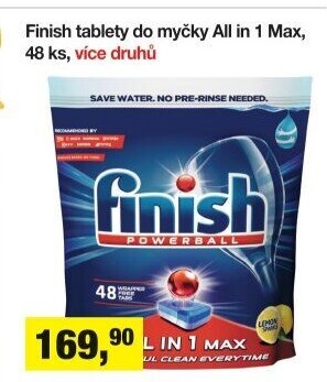Tablety do myčky All in 1 Max Finish