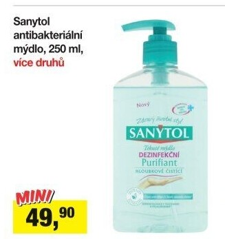 Tekuté dezinfekční mýdlo Sanytol