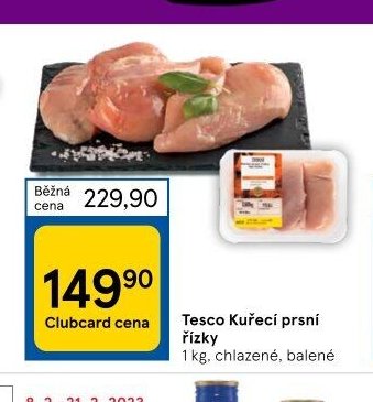 Tesco Kuřecí prsní řízky