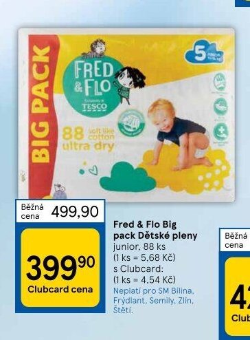 Fred & Flo Big pack Dětské pleny