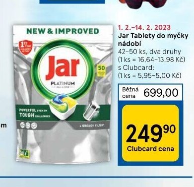 Jar Tablety do myčky nádobí