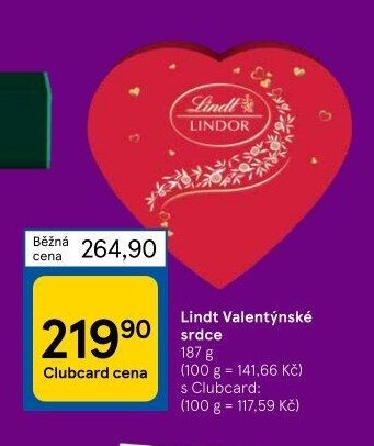 Lindt Valentýnské srdce